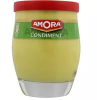 Mängden socker i Amora Moutarde Condiment Verre de Table 240g