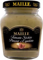 Mängden socker i Maille Moutarde Tomate Séchée et Piment d'Espelette 108g