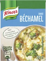 Mängden socker i Knorr Sauce Béchamel à la Noix de Muscade 20cl Lot de 2