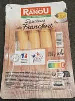 Mängden socker i Saucisses de Francfort