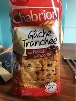 Mängden socker i Gâche tranchée aux pépites de chocolat