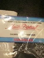 Mängden socker i 36 Escargots préparés à l'Alsacienne