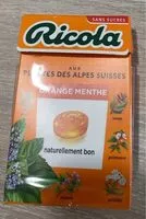 Mängden socker i Bonbons orange menthe