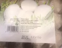 Mängden socker i Oeufs blancs frais