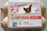 Mängden socker i 6 oeufs fermiers label rouge