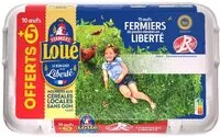 Mängden socker i 10 + 5 x Œufs fermiers Label Rouge de poules élévées en liberté