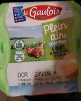 Mängden socker i Plein air 4 œufs de poules élevées en plein air