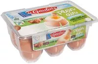 Mängden socker i 6 œufs coque Plein Air Extra-frais