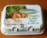 Mängden socker i 6 Oeufs Bio de Poules élevée en Plein air