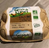 Mängden socker i 6 Oeufs bio de poules élevées en plein air