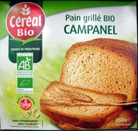 Mängden socker i Pain grillé Bio Campanel