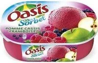 Mängden socker i Sorbet Pomme / Cassis / Framboise Oasis 1L