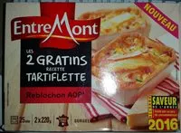 Mängden socker i Les 2 gratins recette tartiflette, Reblochon AOP