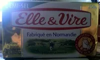 Mängden socker i Elle & Vire (beurre) demi-sel