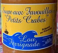 Mängden socker i Soupe aux Favouilles "Petits Crabes"
