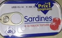 Mängden socker i Sardine à la sauce tomate