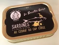 Mängden socker i Sardines au Cédrat Corse