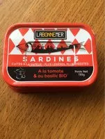 Mängden socker i Sardines à la tomate et au basilic