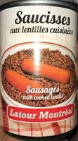 Mängden socker i Saucisse aux lentilles