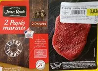 Mängden socker i 2 pavés marinés aux 2 poivres