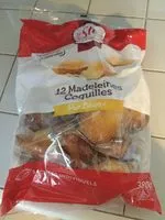 Mängden socker i 12 Madeleines coquilles pur beurre