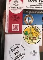 Mängden socker i Rôti cuit ficelle Francilin KELLER 2 tranches