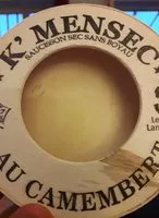 Mängden socker i K mensec au camembert pur porc