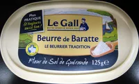 Mängden socker i Beurre de Baratte - Fleur de sel de Guérande