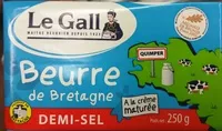 Mängden socker i Beurre de Bretagne Demi-Sel