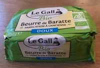 Mängden socker i Beurre de baratte doux bio