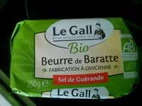 Mängden socker i Beurre de Barratte bio au sel de Guérande
