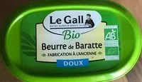 Mängden socker i Beurre de baratte biologique Doux