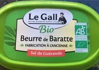 Mängden socker i Beurre de baratte bio sel de guérande