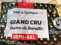 Mängden socker i Grand cru beurre de baratte demi-sel