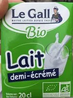 Mängden socker i Lait demi-écrémé