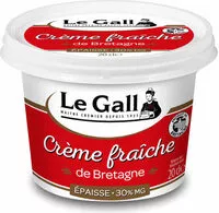Mängden socker i Crème fraîche de bretagne épaisse - 30 % MG