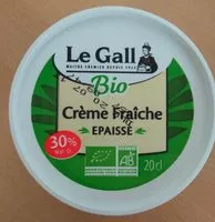 Mängden socker i Crème fraîche épaisse