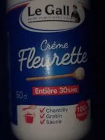 Mängden socker i Crème fleurette