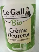 Mängden socker i Crème fleurette bio