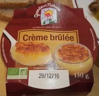 Mängden socker i Crème brûlée biologique