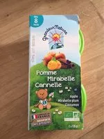 Mängden socker i Compote pomme mirabelle cannelle