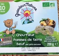 Mängden socker i Chou-fleur Pommes de terre Bœuf avec petits morceaux