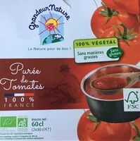 Mängden socker i Purée de tomates, issu de l'agriculture biologqiue, prête à consommer