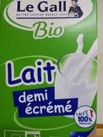 Mängden socker i Lait BIO de nos éleveurs demi-écrémé