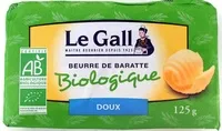 Mängden socker i Beurre de baratte biologique doux