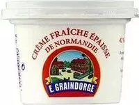 Mängden socker i Crème fraîche épaisse de Normandie