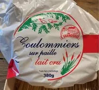 Mängden socker i Coulommiers sur paille au lait cru