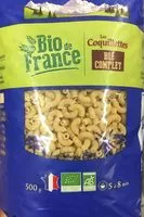 Mängden socker i Les Coquillettes Blé Complet