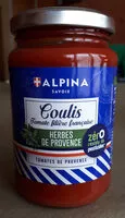 Mängden socker i Coulis tomates filière française herbes de Provence