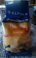 Mängden socker i Polenta express grains moyens